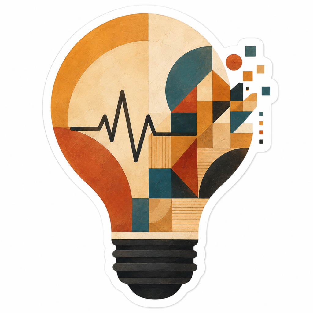 CreaPulso Maker Icon, lightbulb and tools illustration