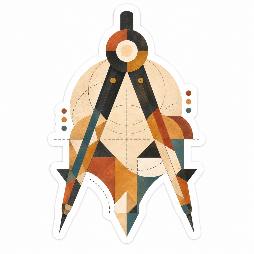 CreaPulso Drafting Compass, compass and design tool illustration